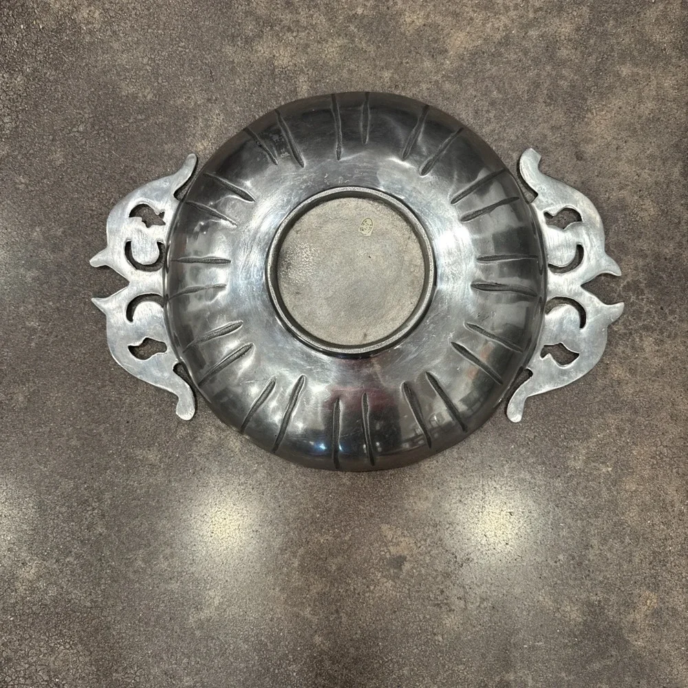 13.25 inch‎ Pewter bowl